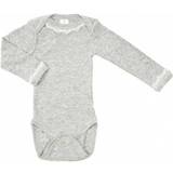 Babyer - Blonde Børnetøj Smallstuff Body Long Sleeve - Grey (999-016-022)