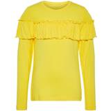 Name It Kids Long Sleeved Ruffle T-shirt - Yellow/Primrose Yellow (13162138)