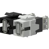 Procab Hvid Kabler Procab Keystone USB A-USB A F-F 2.0 Adapter