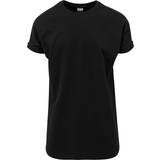 Urban Classics Cargoshorts Tøj Urban Classics Long Shaped Turnup T-shirt - Black