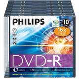 Philips DVD Optisk lagring Philips DM4S6S10F DVD-R 4.7GB 16x 10-Pack
