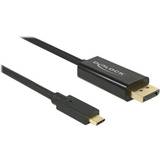 DisplayPort-kabler - Guld - USB C-DisplayPort DeLock USB C-DisplayPort 1m