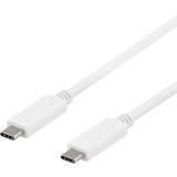 3.1 (gen.2) - USB-kabel Kabler Deltaco USB C-USB C 3.1 (Gen.2) 1m