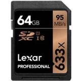 Lexar Media U1 Hukommelseskort Lexar Media Professional SDXC Class 10 UHS-I U1 95MB/s 64GB (633x)