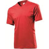 Stedman Herre Overdele Stedman Classic V-Neck T-shirt - Scarlet Red