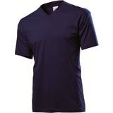Stedman Herre - S Overdele Stedman Classic V-Neck T-shirt - Blue Midnight