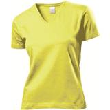 Stedman Dame - Gul Overdele Stedman Classic V-Neck T-shirt - Yellow