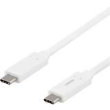 3.1 (gen.1) - Hvid - USB-kabel Kabler Deltaco USB C-USB C 3.1 (Gen.1) 0.5m
