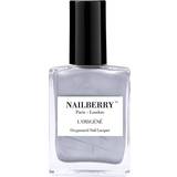Sølv Neglelakker Nailberry L'Oxygene - Silver Lining 15ml