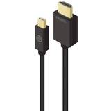 DisplayPort-kabler - Guld - HDMI Alogic Premium Series Mini DisplayPort-HDMI 1m