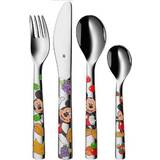 Multifarvet Børnebestik WMF Kid's Cutlery Set Disney Mickey Mouse 4-pack