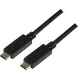 3.1 (gen.2) - USB C-USB C - USB-kabel Kabler LogiLink USB C-USB C 3.1 (Gen.2) 1m