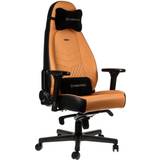 Noblechairs Icon Real Leather Gaming Stol - Sort/Cognac