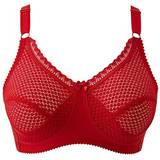 Miss Mary Cotton Dots Non-wired Bra - English Red