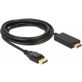 DeLock DisplayPort-kabler - HDMI DisplayPort DeLock 4K HDMI-DisplayPort 3m