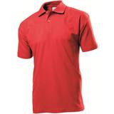 Stedman Herre Polotrøjer Stedman Short Sleeve Polo Shirt - Scarlet Red