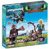 Playmobil drage Playmobil Hiccup & Astrid with Baby Dragon 70040