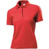 Dame Polotrøjer Stedman Short Sleeve Polo Shirt - Scarlet Red