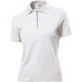 Dame - Viskose Polotrøjer Stedman Short Sleeve Polo Shirt - White