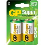 Batterier - D (LR20) - Lommelygtebatteri Batterier & Opladere GP Batteries D Super Alkaline Compatible 2-pack