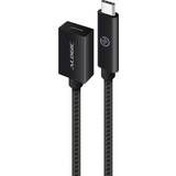 Han – Hun - Kvadratisk - USB-kabel Kabler Alogic Prime Series USB C-USB C 3.1 (Gen.2) M-F 0.5m