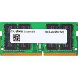 Mushkin SO-DIMM DDR4 RAM Mushkin Essentials DDR4 2666MHz 32GB (MES4S266KF32G)