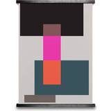 Pink Vægdekorationer Paper Collective Wrong Geometry 01 Plakat 50x70cm