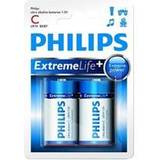 Philips C (LR14) Batterier & Opladere Philips LR14E2B/10 2-pack