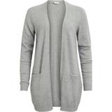 Vila Grå Trøjer Vila Basic Knitted Cardigan - Grey/Light Grey Melange