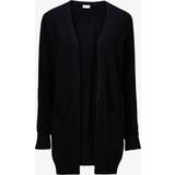 Vila Midikjoler - Nylon Tøj Vila Basic Knitted Cardigan - Black/Black