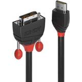HDMI-kabler - Rød Lindy Black Line HDMI-DVI 1m