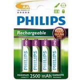 Philips Batterier - Genopladelige standardbatterier Batterier & Opladere Philips R6B4RTU25/10 Compatible 4-pack