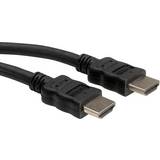 Roline HDMI-kabler - Rund Roline High Speed with Ethernet (4K) HDMI-HDMI 5m
