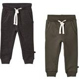 Drenge - Joggingbukser Minymo Basic Sweatpants 2-pack - Koksgrå/Army (3936-978)