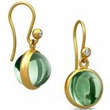 Julie Sandlau Guld Smykker Julie Sandlau Prime Earrings - Gold/Green/Transparent