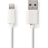 Grå - Han - Han - USB A-Lightning - USB-kabel Kabler Nedis USB A - Lightning 2m
