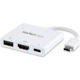 3.1 (gen.1) - Hvid Kabler StarTech USB C-USB C/HDMI/USB A M-F 0.1m