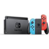 4 Spillekonsoller Nintendo Switch Neon Blue + Neon Red Joy-Con 2019