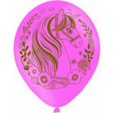 Amscan Festartikler Amscan Latex ballon Magical Unicorn All Over Print Pink/Gold 6-pack