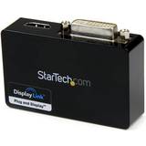 Sort - USB B Kabler StarTech USB B-DVI/HDMI M-F Adapter