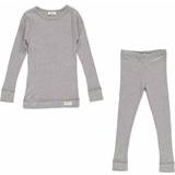 104 - Piger Pyjamasser MarMar Copenhagen Sleepwear - Grey Melange