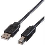 Roline USB-kabel Kabler Roline Flat USB A-USB B 0.8m