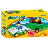 Biler Playmobil Car with Horse Trailer 70181