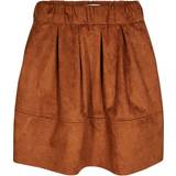 Brun - Plisseret Tøj Minimum Kia Short Skirt - Cognac