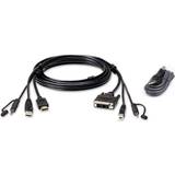 3,5 mm - USB B Kabler Aten USB A/3.5mm/HDMI - USB B/3.5mm/DVI 1.8m