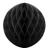 PartyDeco Festdekorationer PartyDeco Honeycomb Ball 30cm Black