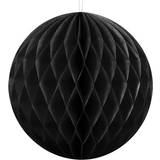 PartyDeco Festdekorationer PartyDeco Honeycomb Ball 10cm Black