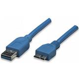 Techly USB-kabel Kabler Techly USB A-USB Micro-B 3.0 0.5m