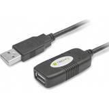 Techly USB-kabel Kabler Techly USB A-USB A M-F 2.0 10m