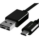 Techly USB-kabel Kabler Techly Reversible USB A-USB Micro-B 2.0 1m